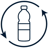 Recycelter Polyester