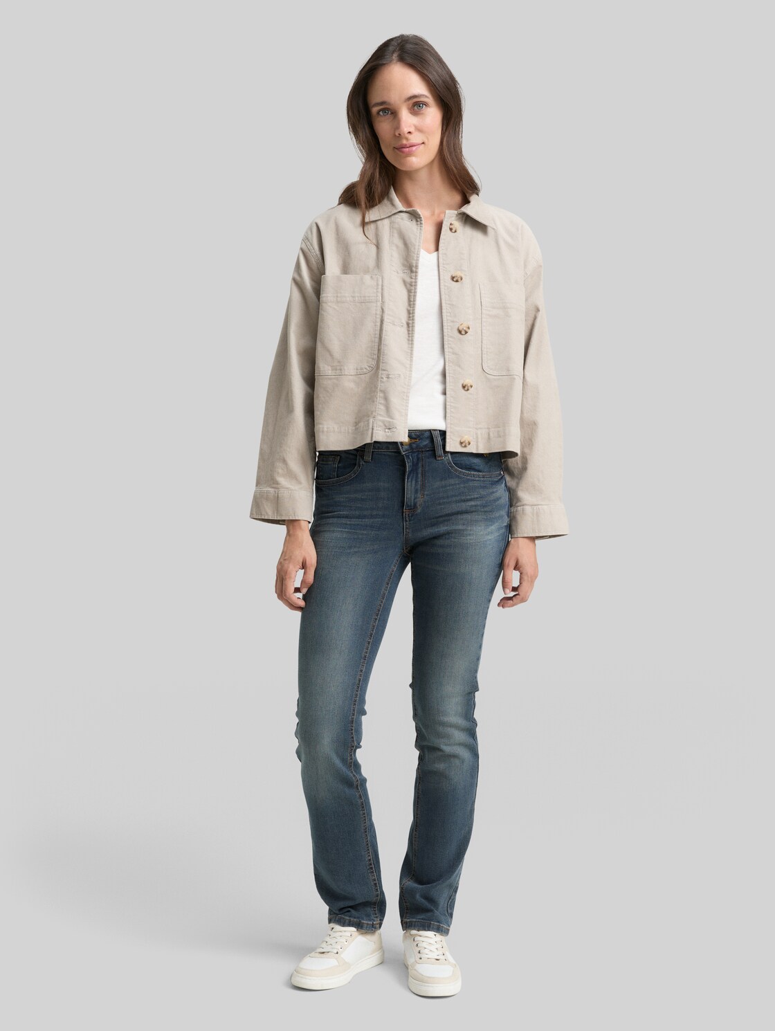 TOM TAILOR Damen Alexa Straight Jeans, blau, Gr. 27/34, baumwolle