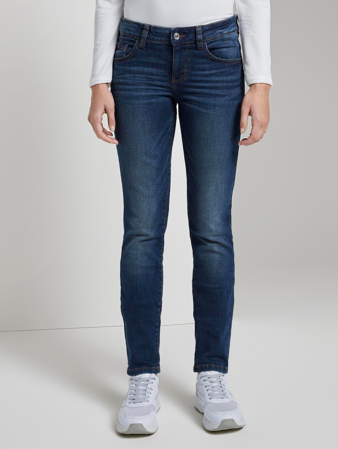 TOM TAILOR Alexa Slim-jeans, Vrouwen, blauw, Größe 32/32