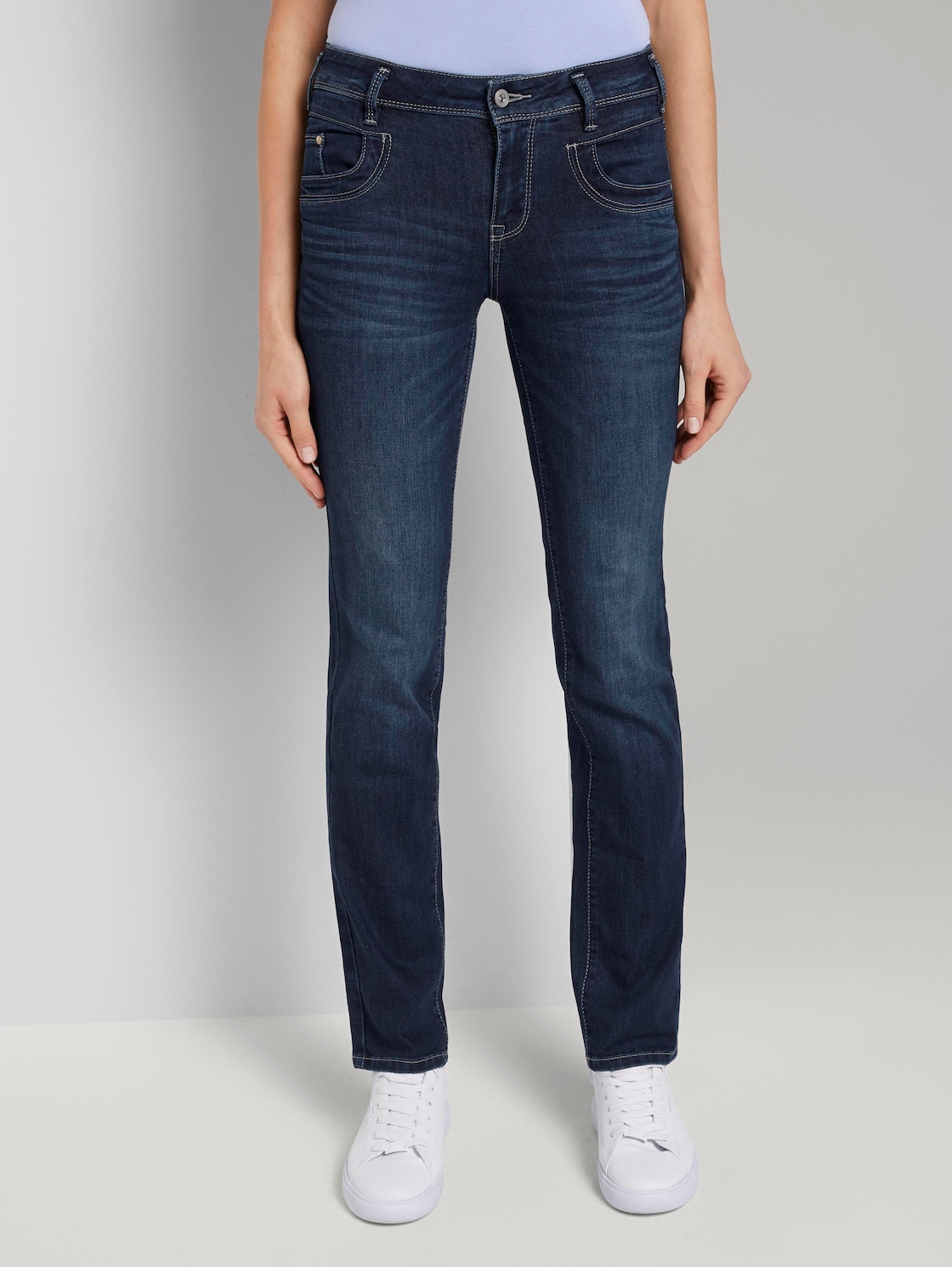 TOM TAILOR Alexa straight Jeans, Vrouwen, blauw, Größe 31/34
