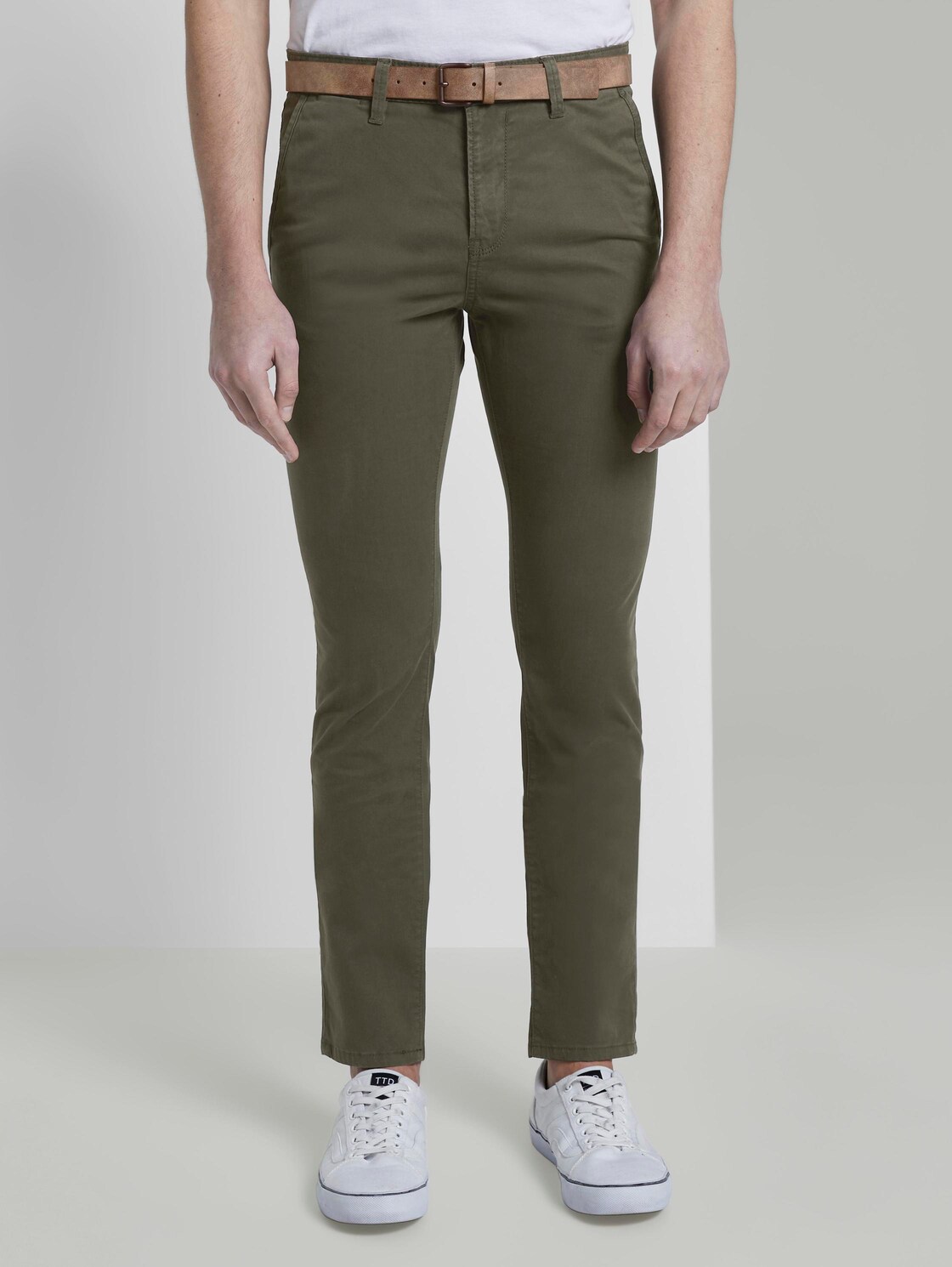 Tom Tailor Denim Chino Met Riem Woodland Green 3134 tom tailor denim kopen in de aanbieding