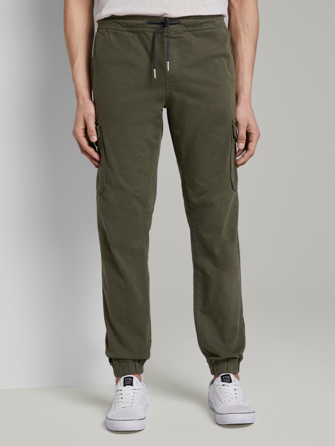 Tom Tailor Denim Cargobroek Woodland Green Xs tom tailor denim kopen in de aanbieding