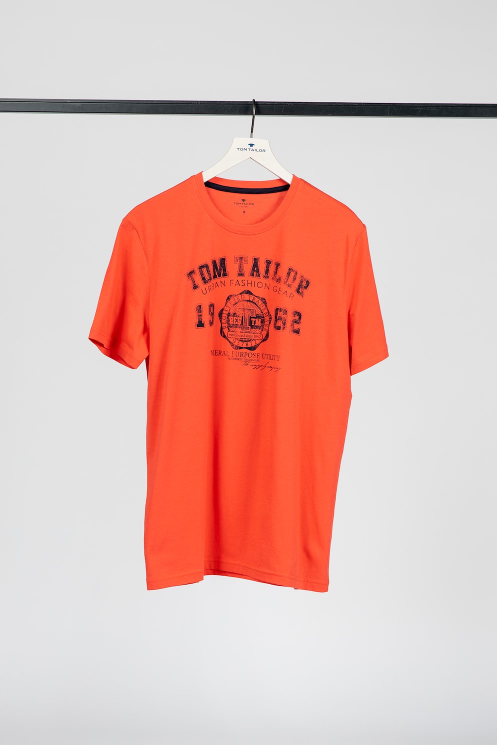 Tom Tailor T-Shirt Met Logo Print, Mannen, Rood, Größe S