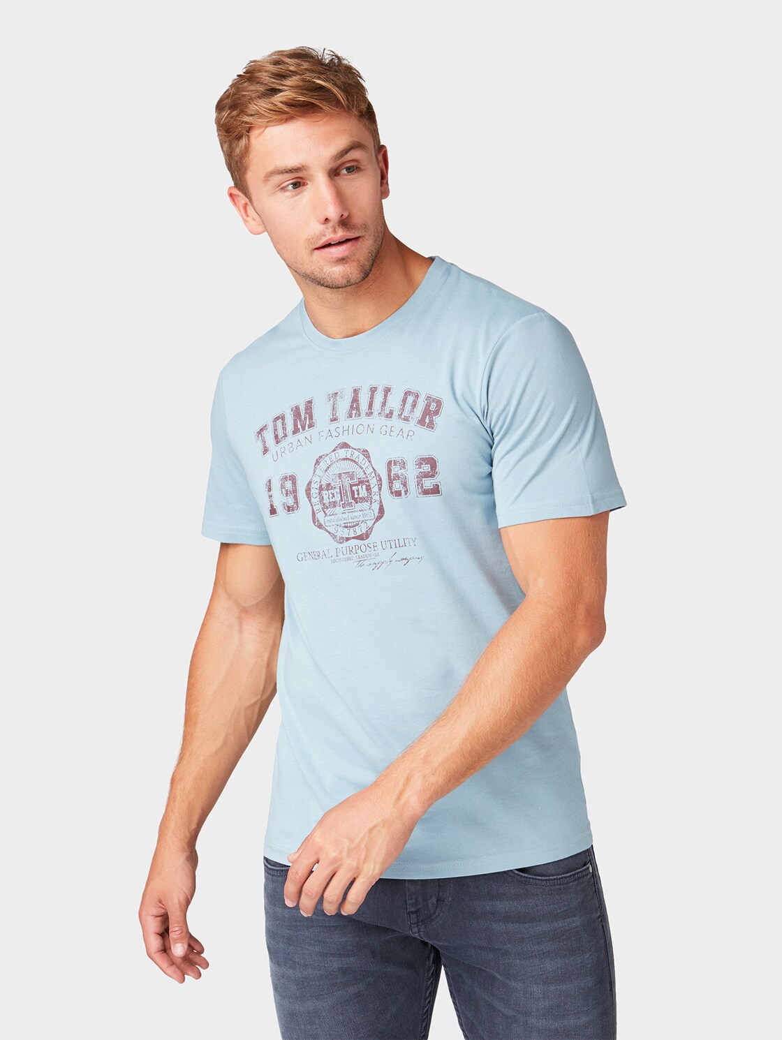 Tom Tailor T Shirt Met Logo Yonder Blue Xxs tom tailor kopen in de aanbieding Tom Tailor T Shirt Met Logo Yonder Blue Xxs tom tailor kopen in de aanbieding