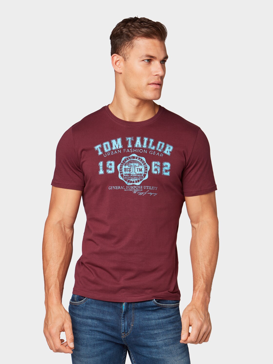 Tom Tailor T Shirt Met Logo Bordeaux Red Xxs tom tailor kopen in de aanbieding Tom Tailor T Shirt Met Logo Bordeaux Red Xxs tom tailor kopen in de aanbieding