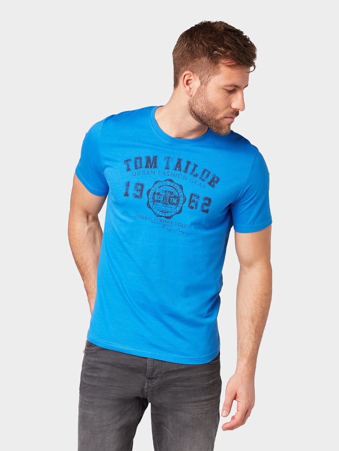 Tom Tailor T Shirt Met Logo Strong Blue tom tailor kopen in de aanbieding Tom Tailor T Shirt Met Logo Strong Blue tom tailor kopen in de aanbieding