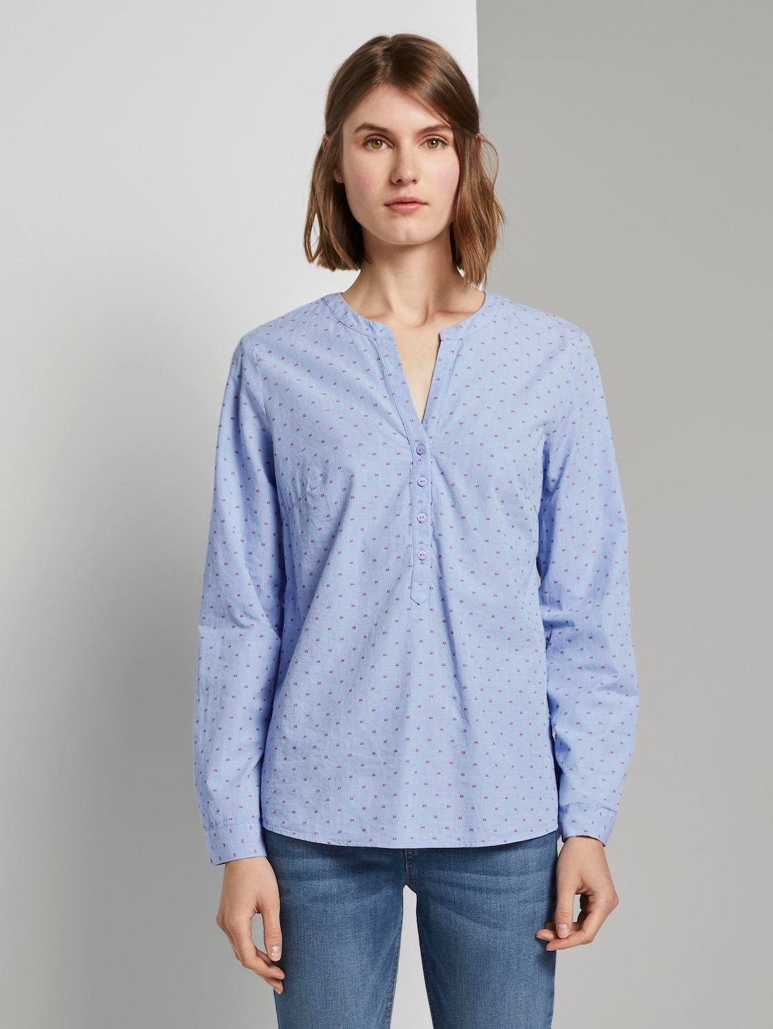 Tom Tailor Licht Gestructureerde Blouse Colorful Dobby 42 tom tailor kopen in de aanbieding Tom Tailor Licht Gestructureerde Blouse Colorful Dobby 42 tom tailor kopen in de aanbieding