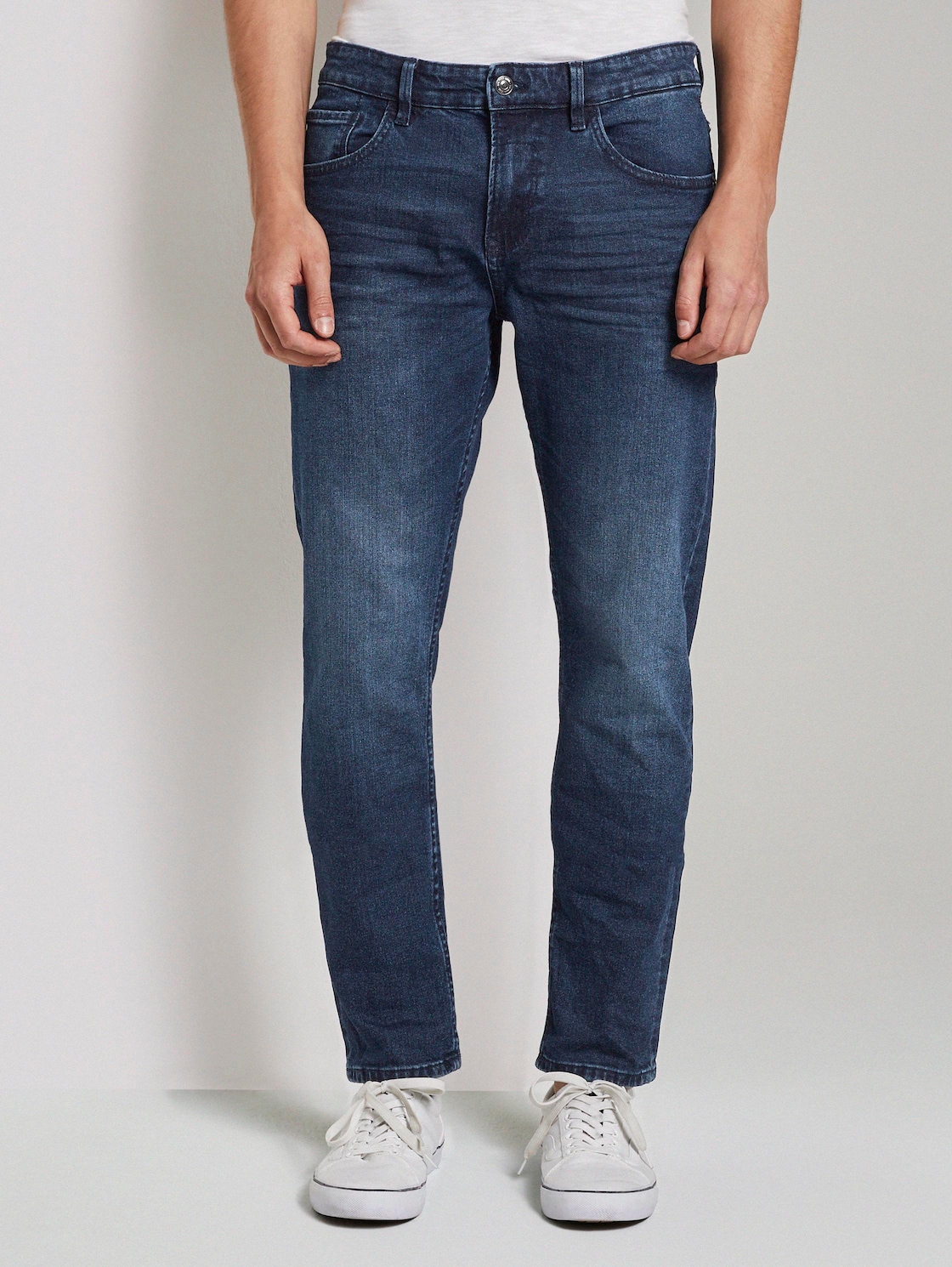 Artikel klicken und genauer betrachten! - TOM TAILOR DENIM Herren Piers Super Slim Jeans , blau, Gr. 31/32 | im Online Shop kaufen