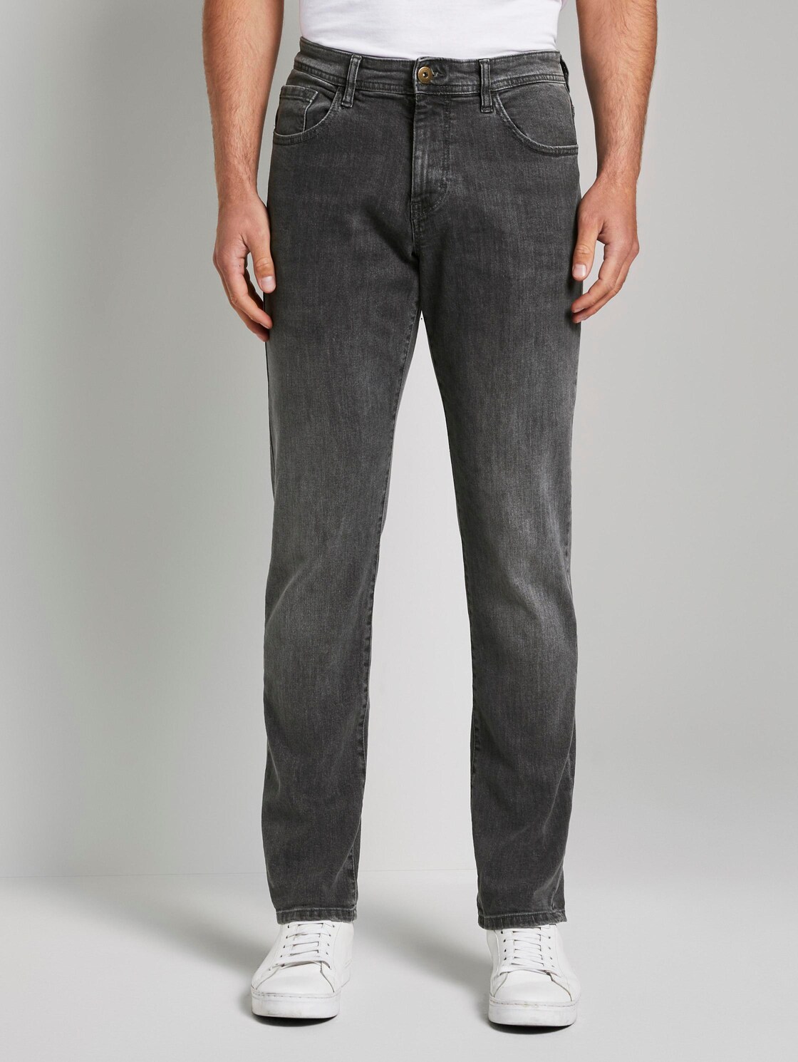 Tom Tailor Jeans Josh Regular Slim Grey Denim 3232 tom tailor kopen in de aanbieding