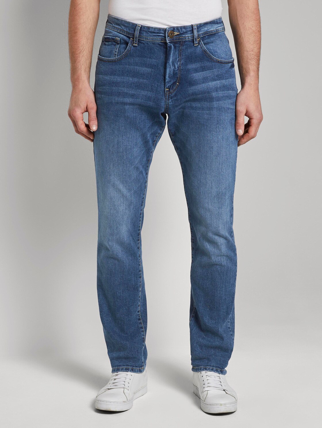 Tom Tailor Jeans Josh Regular Slim Light Stone Wash Denim 3232 tom tailor kopen in de aanbieding