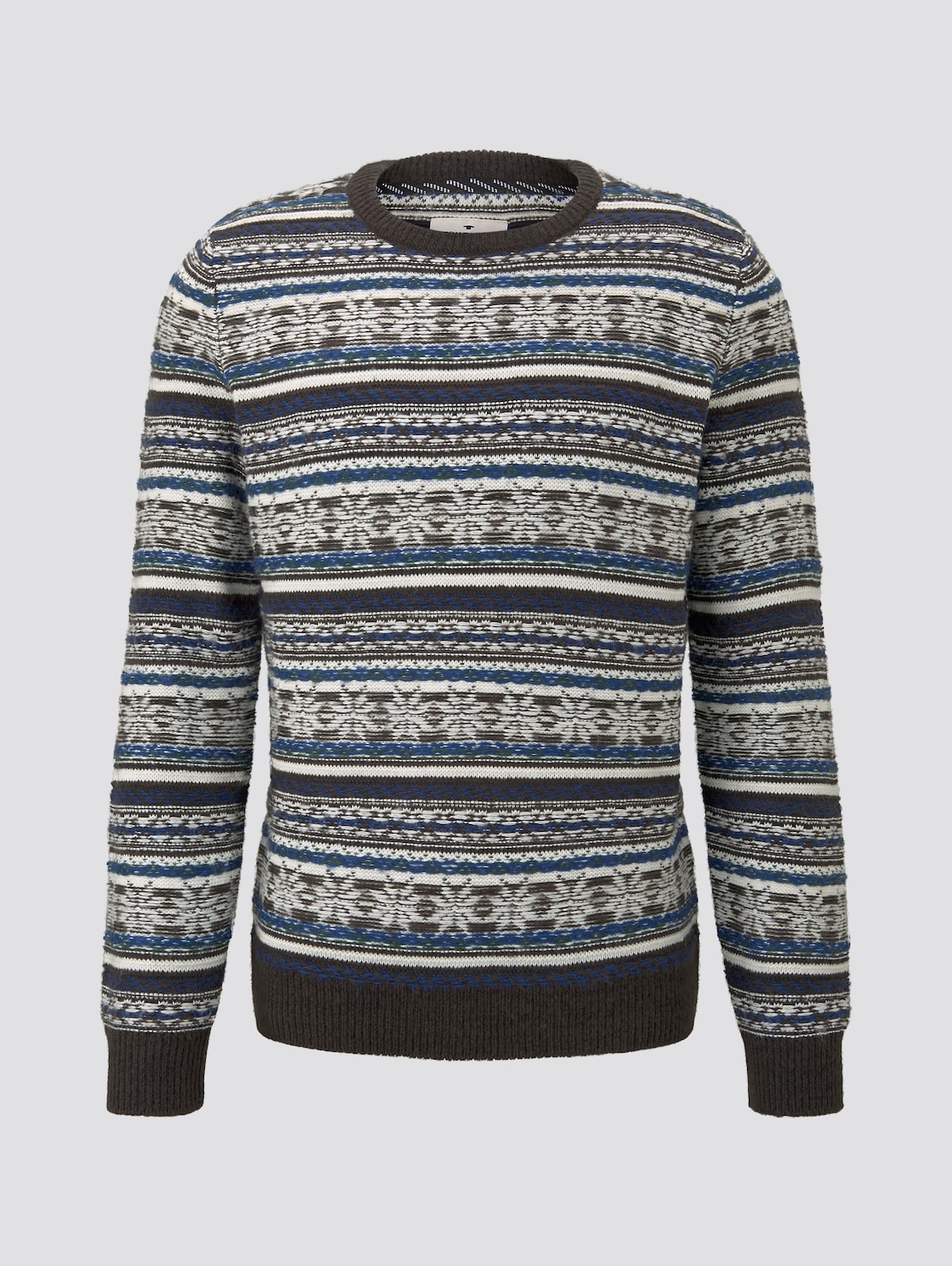 winterlicher Jacquard-Pullover