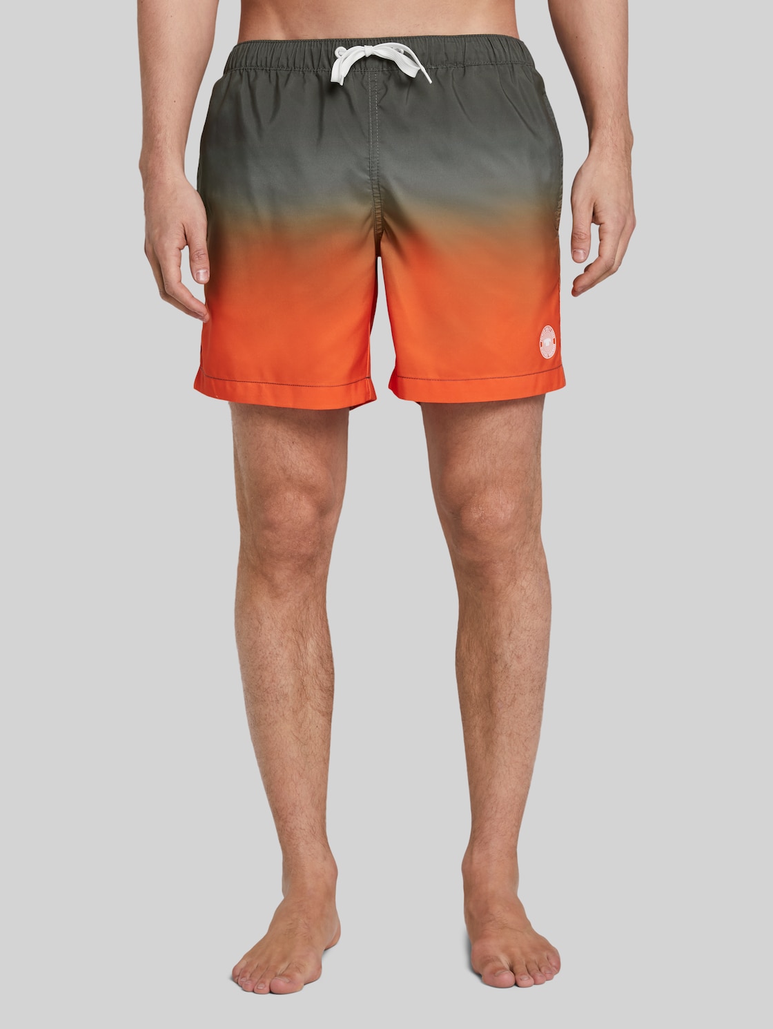 TOM TAILOR Badeshorts, Herren, orange gradient design, Größe: XL