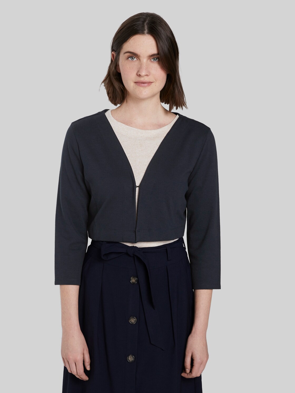 TOM TAILOR T-Shirt Bolero, Damen, Sky Captain Blue, Größe: XL