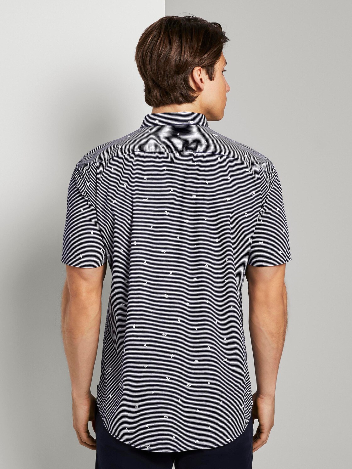 Gepunktetes Hemd (blau) - von TOM TAILOR Denim