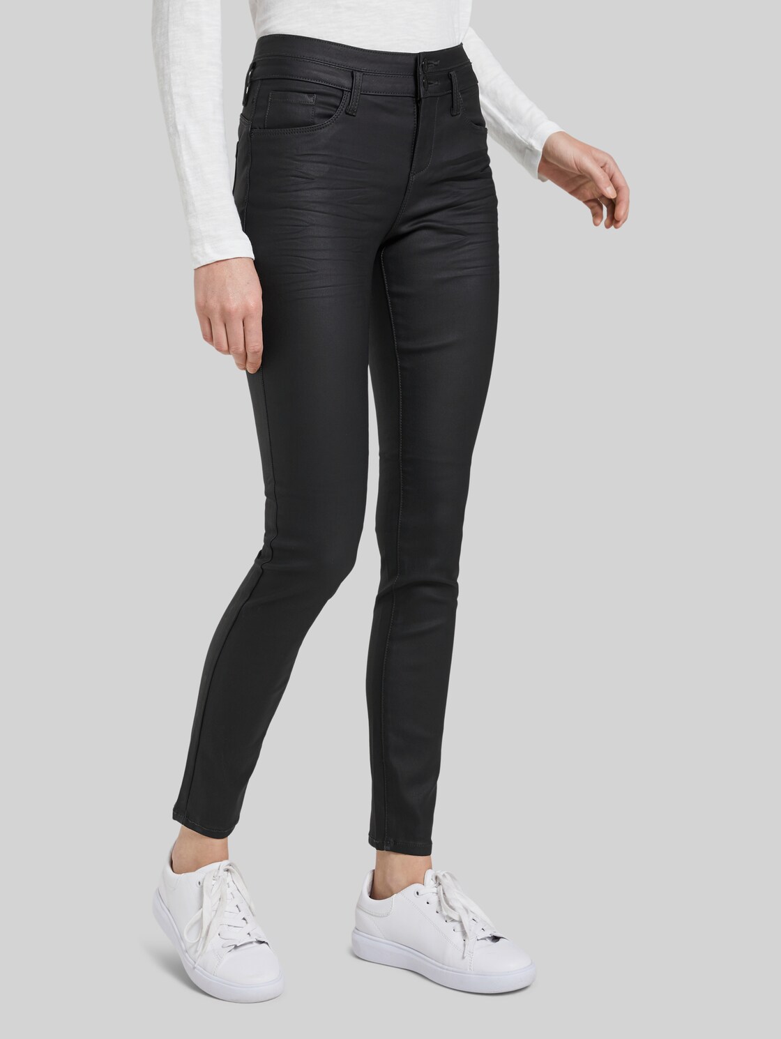 TOM TAILOR Alexa Skinny Stretch-Jeans, Damen, Deep Black, Größe: 32/32