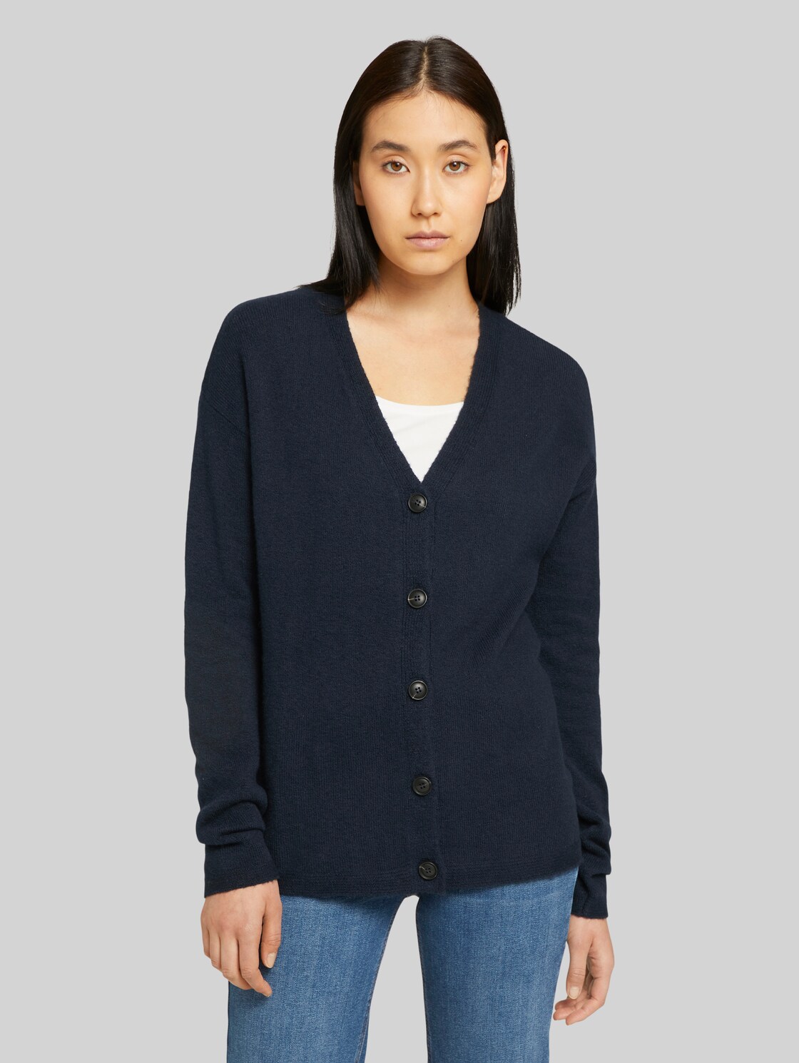 TOM TAILOR Weicher Cardigan, Damen, Sky Captain Blue, Größe: XS