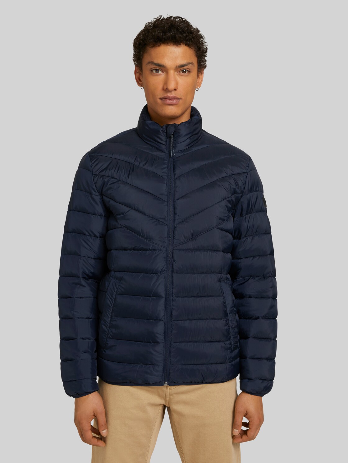 TOM TAILOR DENIM Gesteppte Lightweight Jacke mit recyceltem Polyamid, Herren, Sky Captain Blue, Größe: M