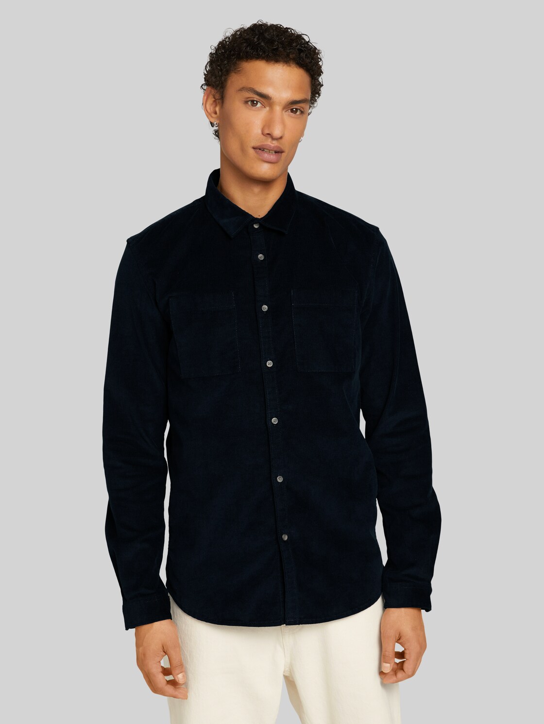 TOM TAILOR DENIM Basic Hemd, Herren, Sky Captain Blue, Größe: XXL