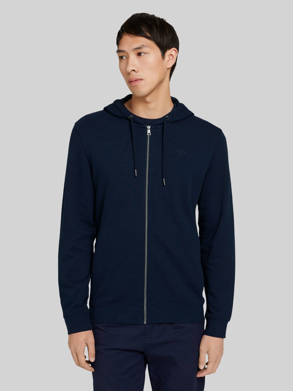 TOM TAILOR DENIM Sweatjacke mit Stickerei, Herren, Sky Captain Blue, Größe: M