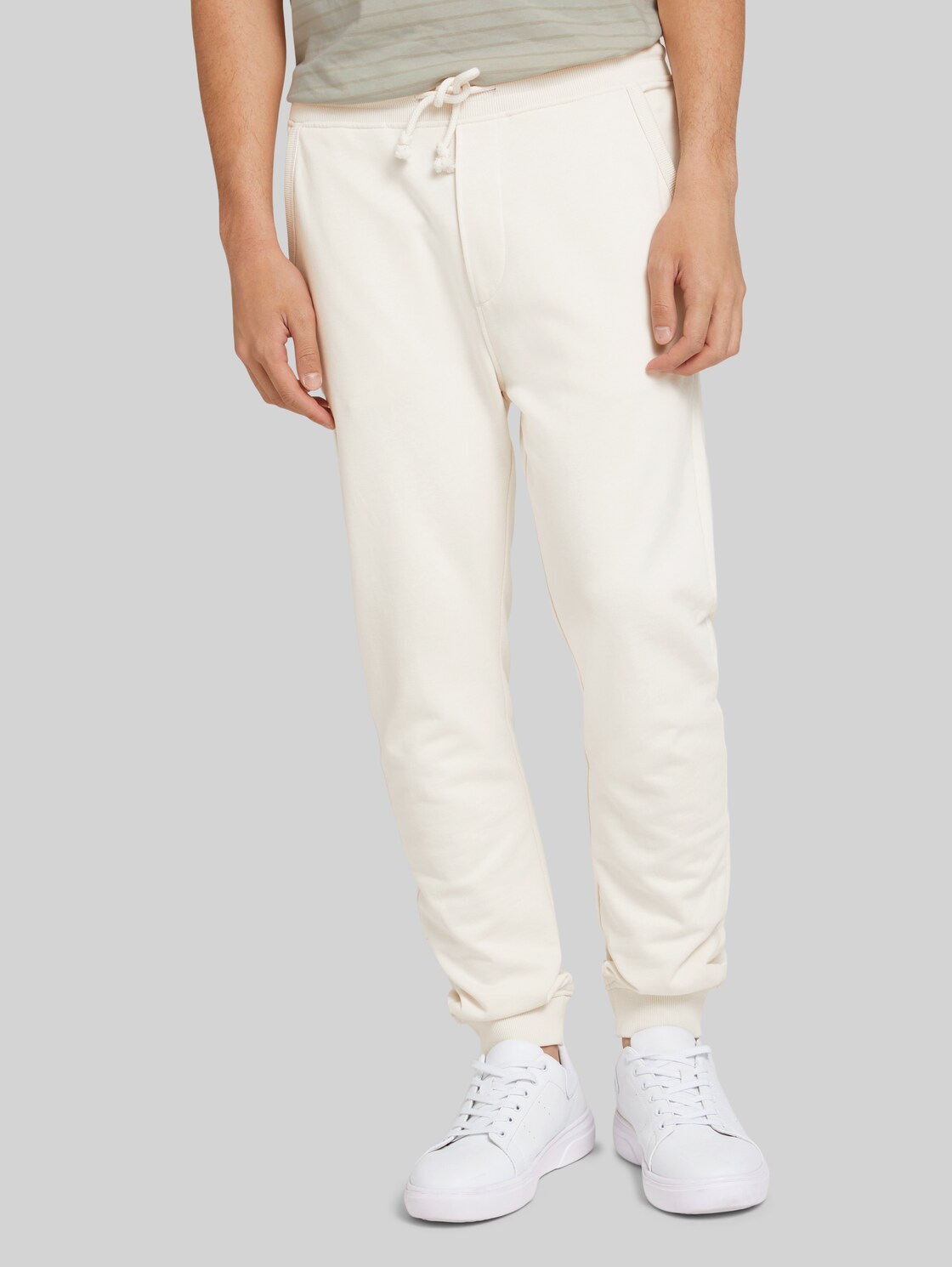 TOM TAILOR DENIM Sweathose, Herren, Soft Light Beige, Größe: XXL