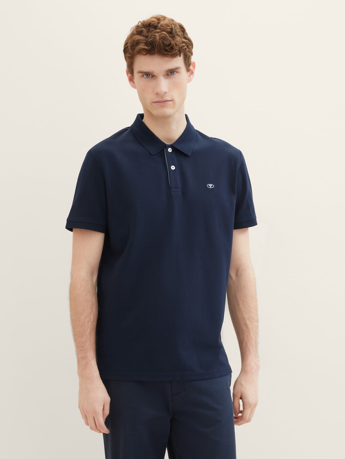 Tom Tailor Basic Poloshirt, Mannen, Blauw, Größe S