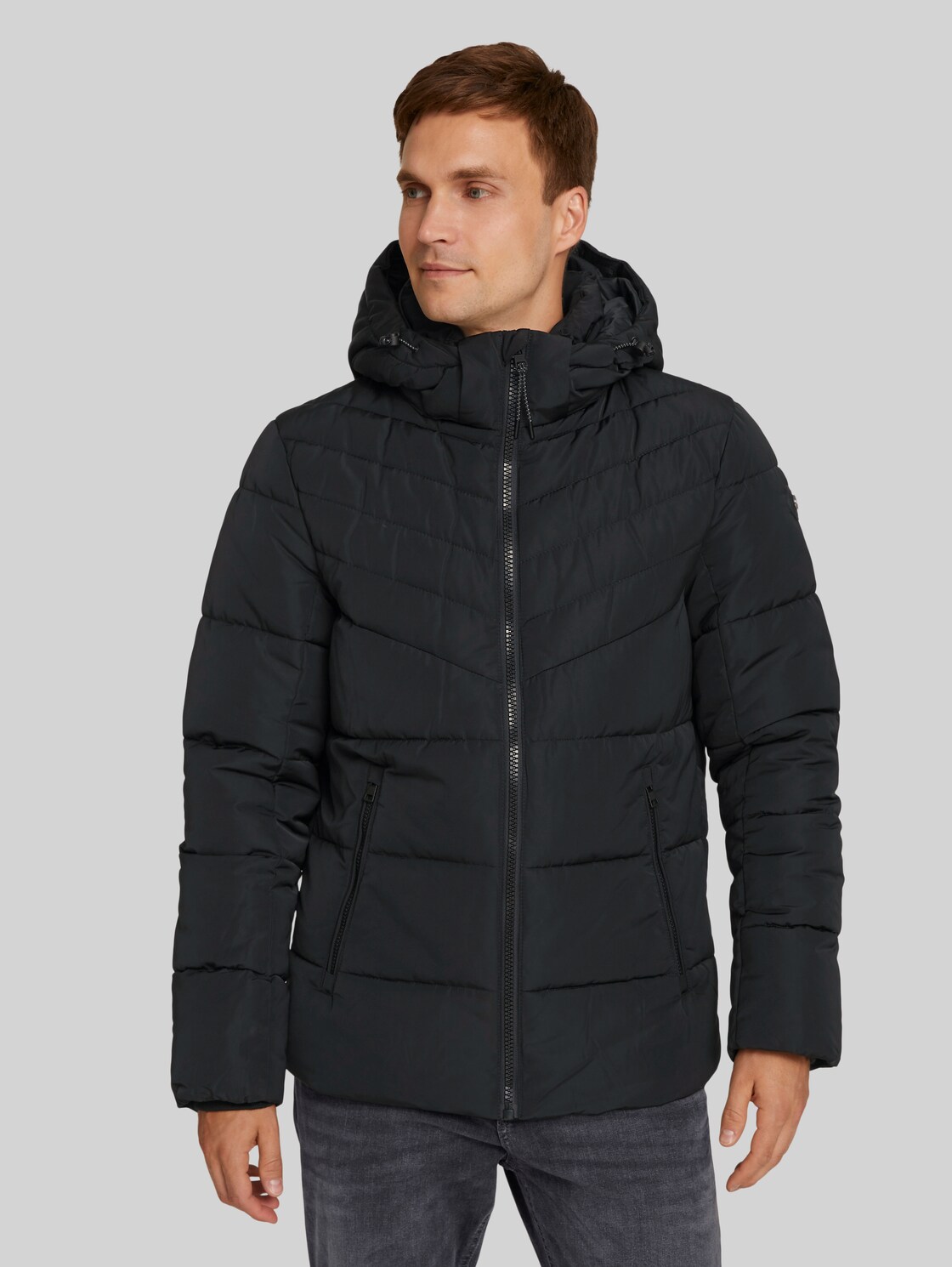 TOM TAILOR gesteppte Jacke, Herren, Black, Größe: XXL