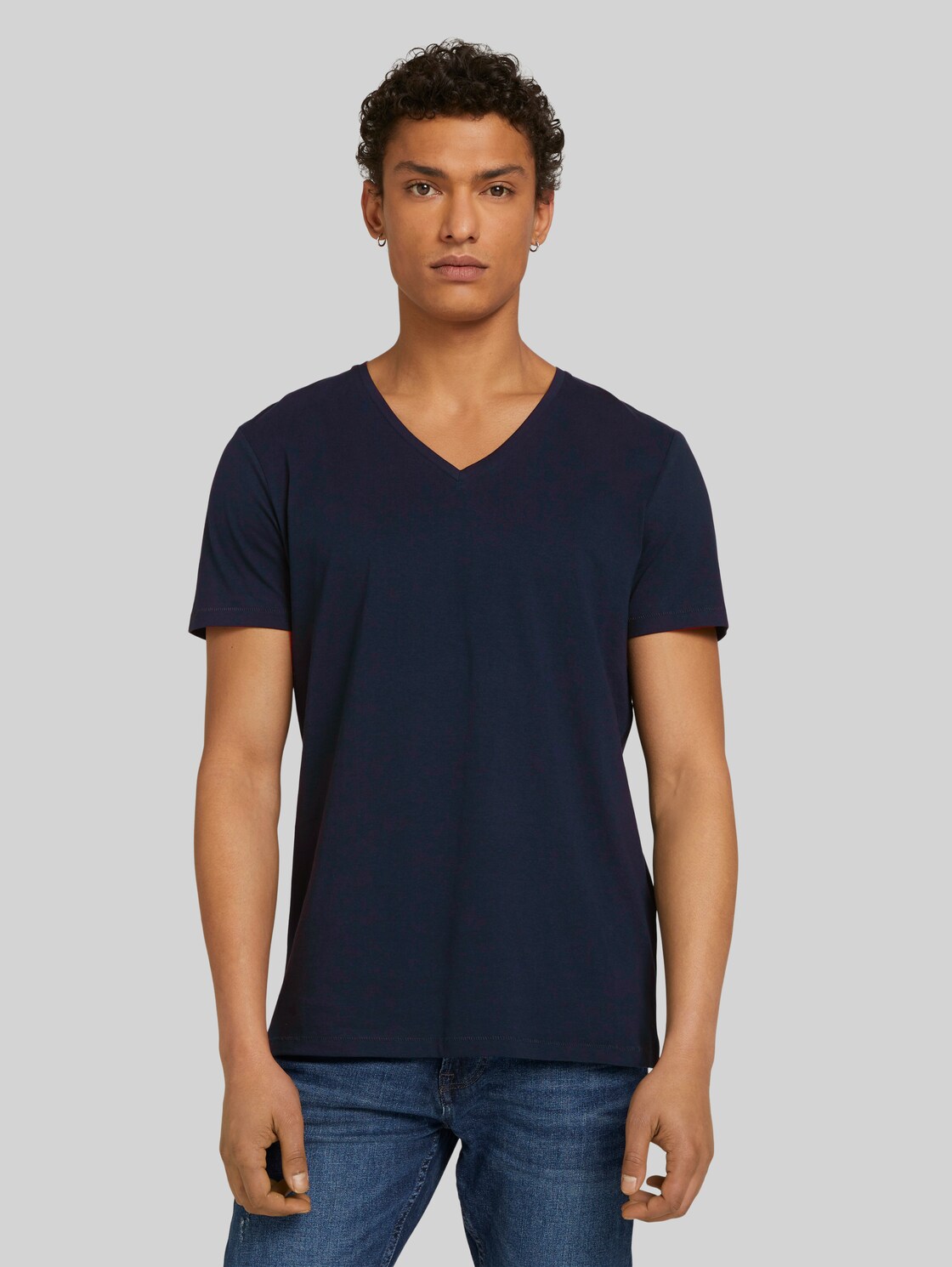 TOM TAILOR DENIM T-Shirt im Doppelpack, Herren, Sky Captain Blue, Größe: XL