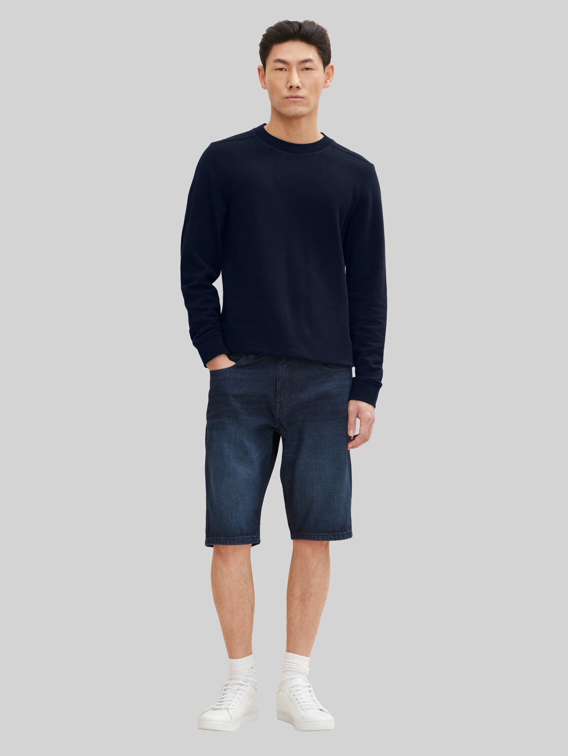 TOM TAILOR Herren Josh Shorts, blau, Gr. 31, baumwolle