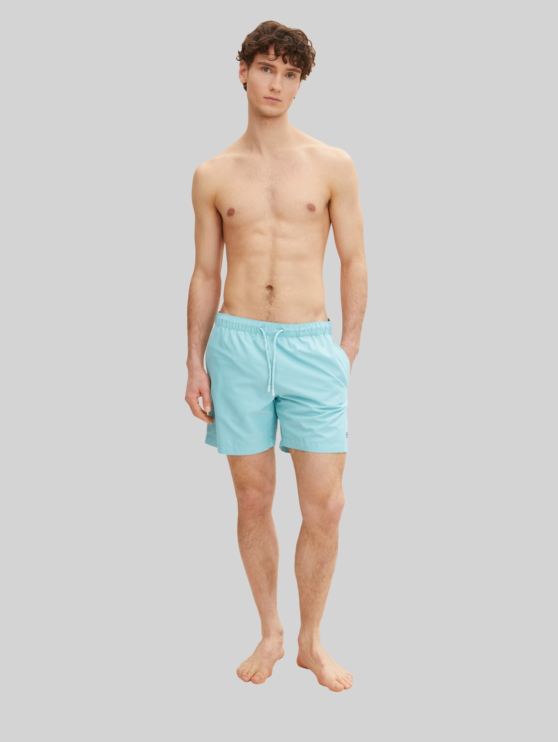 TOM TAILOR Herren Basic Badeshorts, blau, Gr. XL,