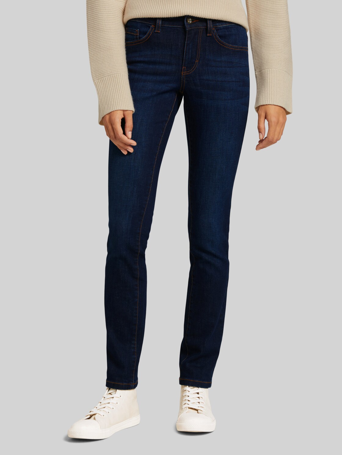 TOM TAILOR Damen Alexa Slim Jeans , blau, Gr. 31/30,