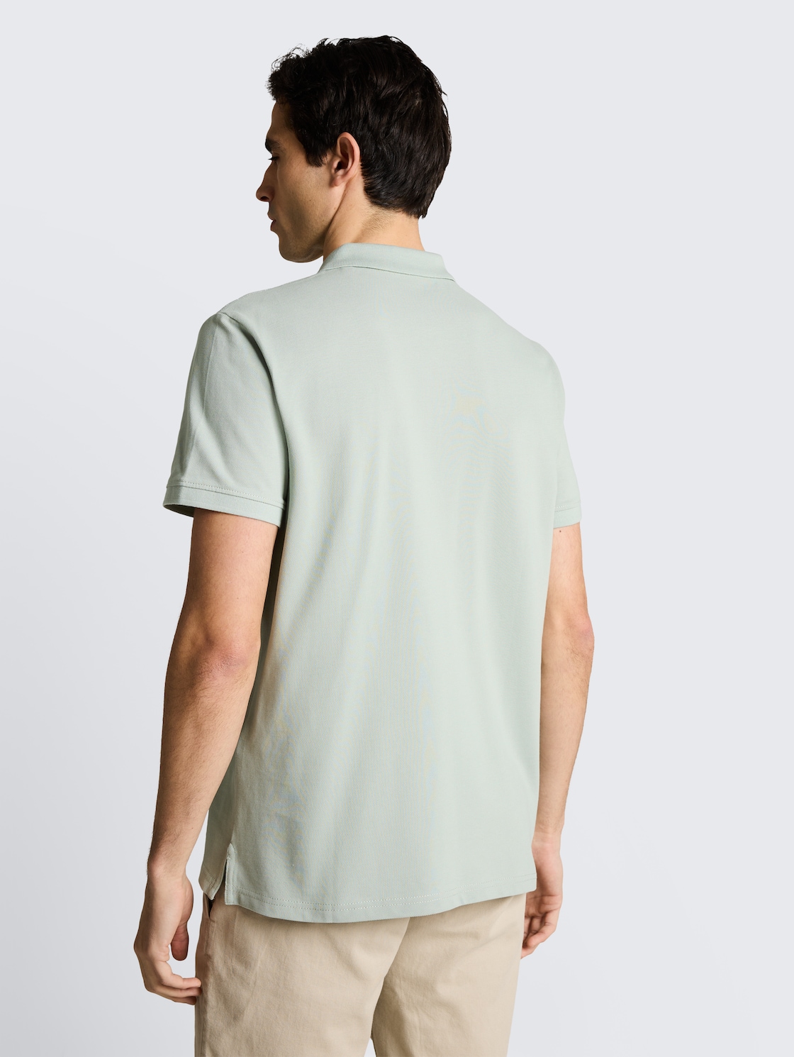 Thumbnail - TOM TAILOR Herren Piqué Poloshirt mit Logo-Stickerei, grün, Uni, Gr. XXXL