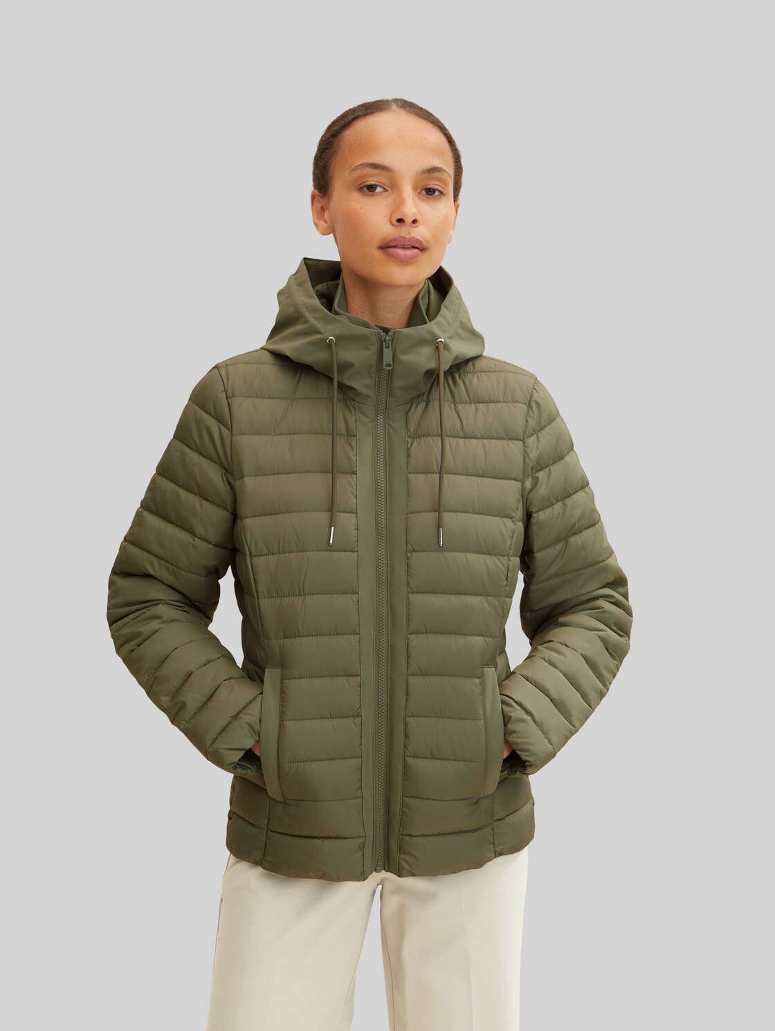 TOM TAILOR Damen Lightweight Jacke , grün, Gr. XXL,