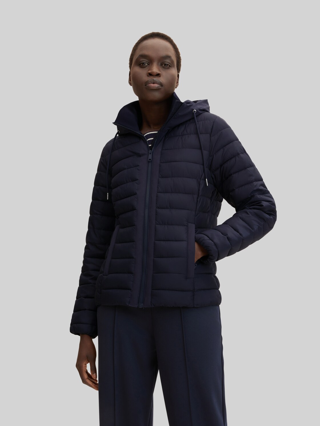 TOM TAILOR Damen Lightweight Jacke , blau, Gr. XL,