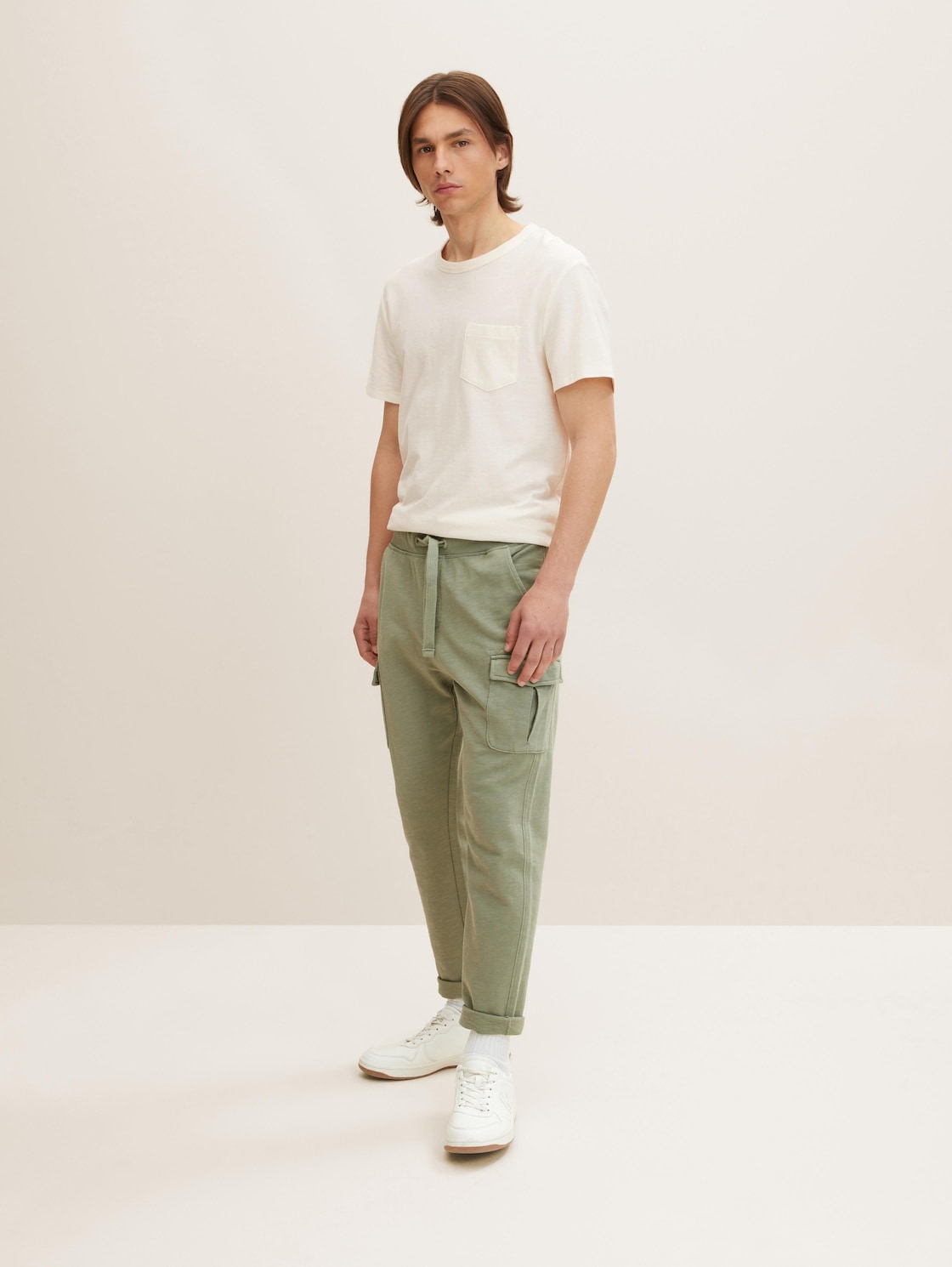 TOM TAILOR Herren Naturally Dyed Sweatpants, grün, Gr. XL,