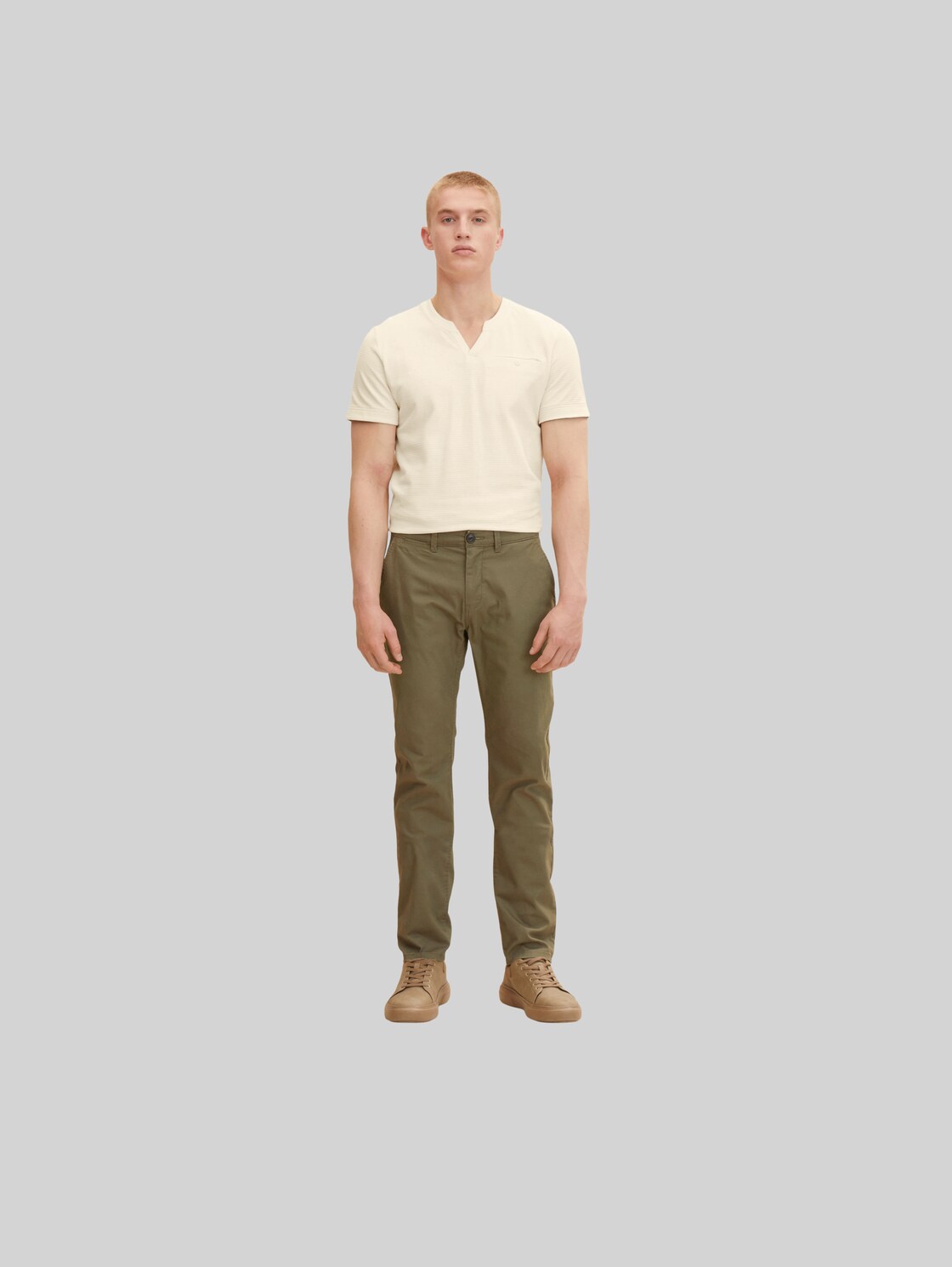 TOM TAILOR Herren Basic Chino , grün, Gr. 34/36,
