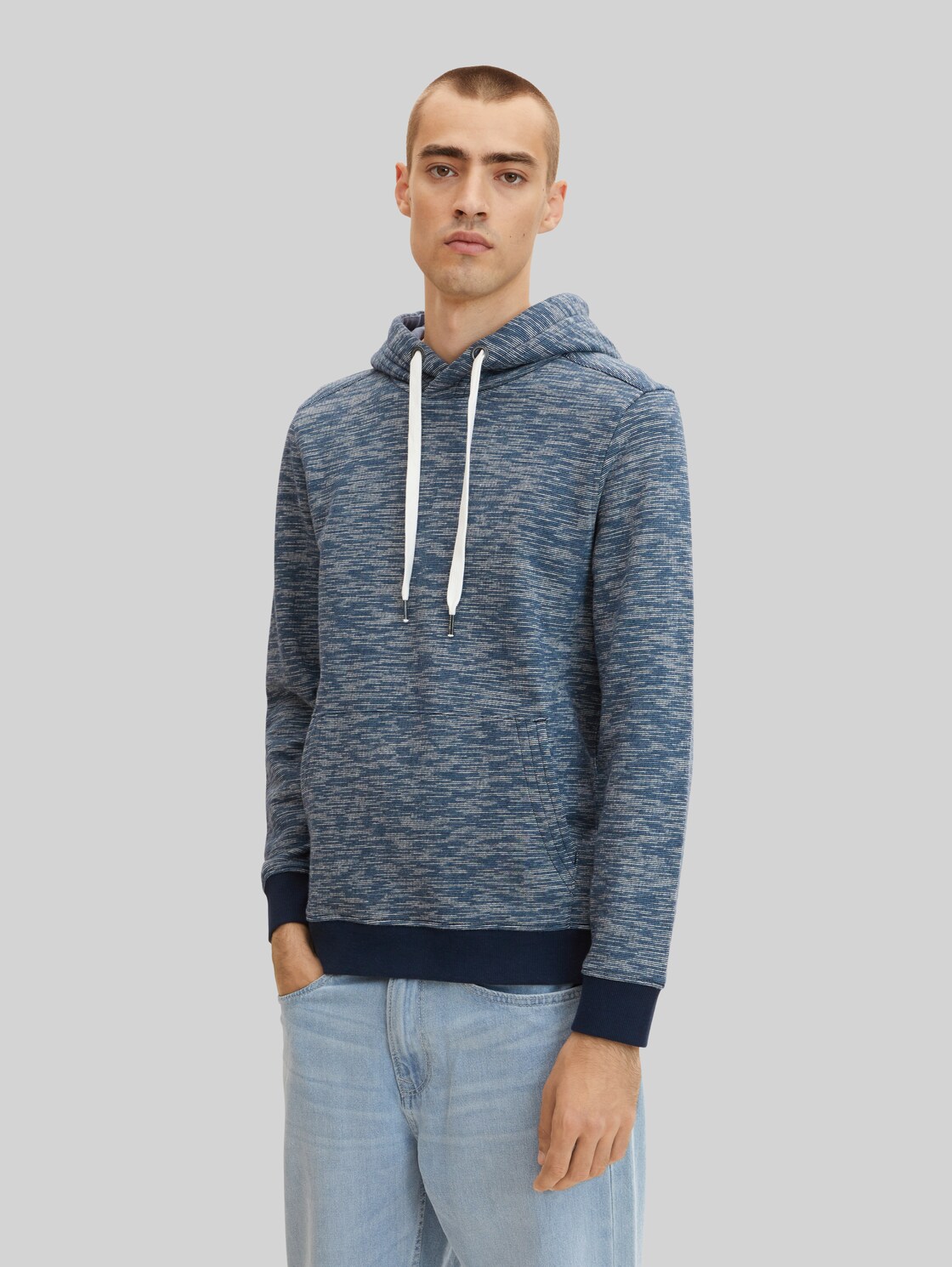 TOM TAILOR Herren Hoodie, blau, Gr. XL,