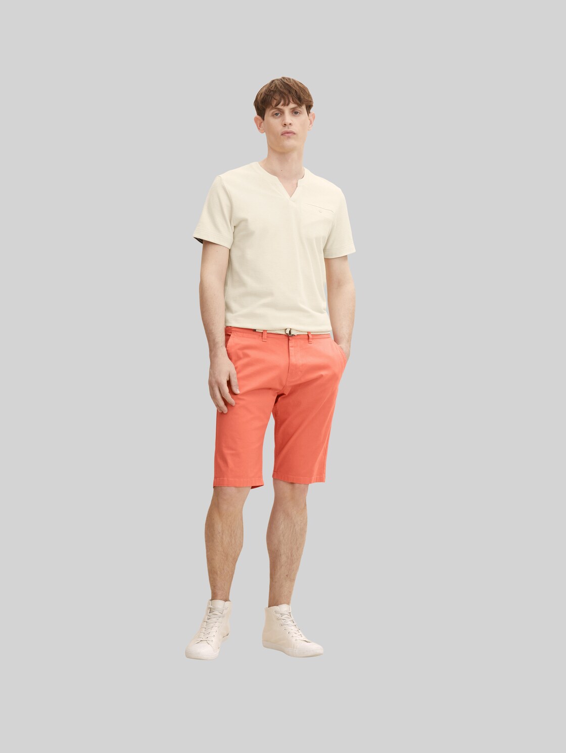 TOM TAILOR Herren Chino Shorts, rosa, Gr. 33,
