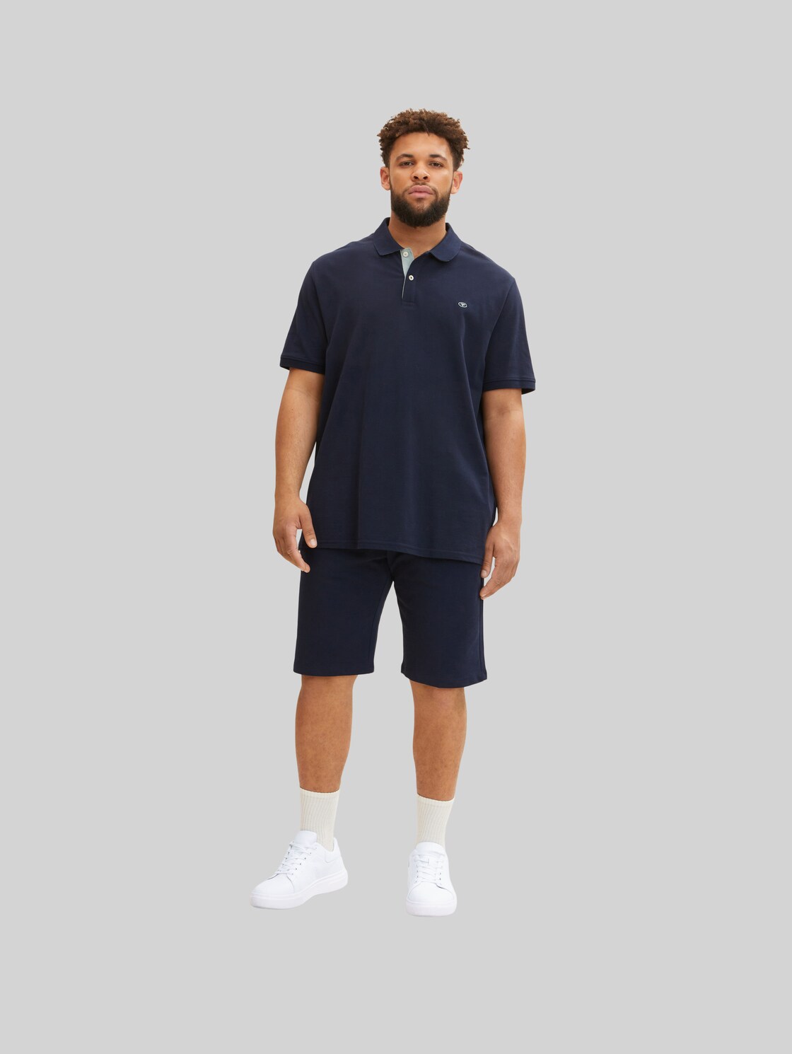 TOM TAILOR Herren Basic Sweatshorts, blau, Gr. 4XL,