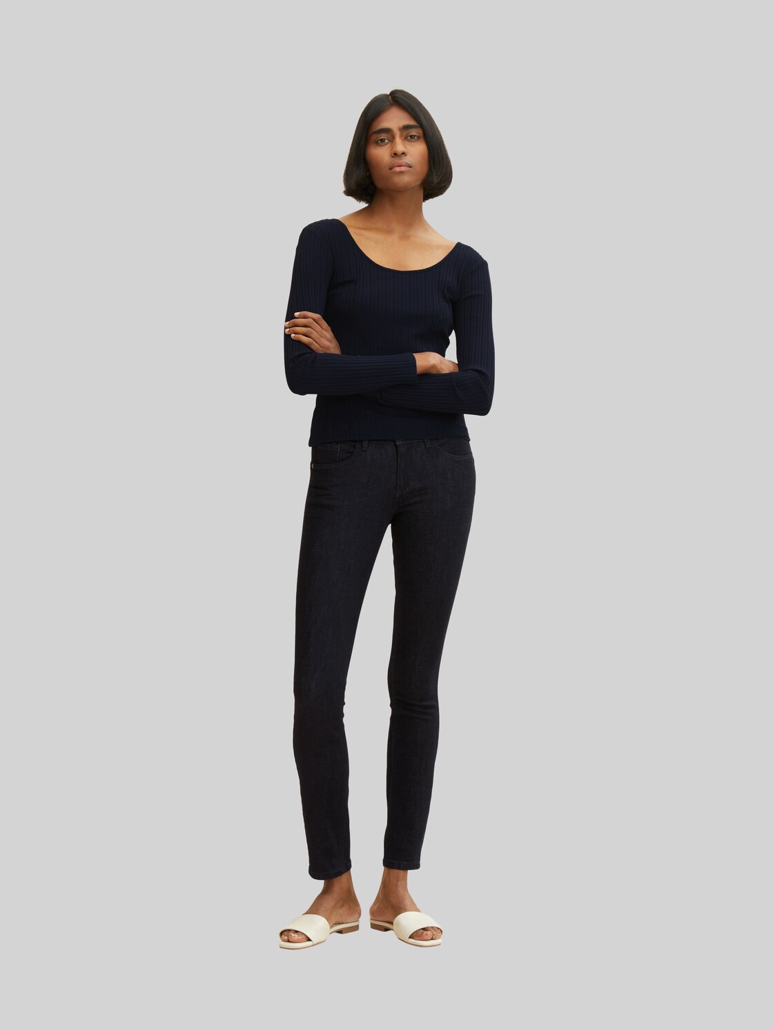 TOM TAILOR Damen Alexa Skinny Jeans, blau, Gr. 32/32,