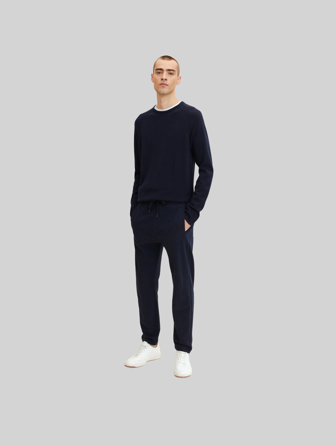 TOM TAILOR Herren Basic Jogginghose, blau, Gr. XL,