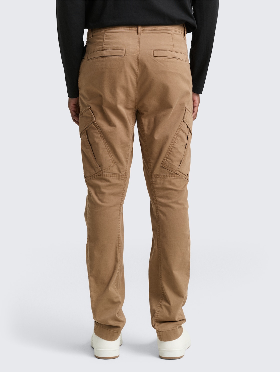 Thumbnail - TOM TAILOR DENIM Herren Regular Tapered Cargo Hose, braun, Uni, Gr. S