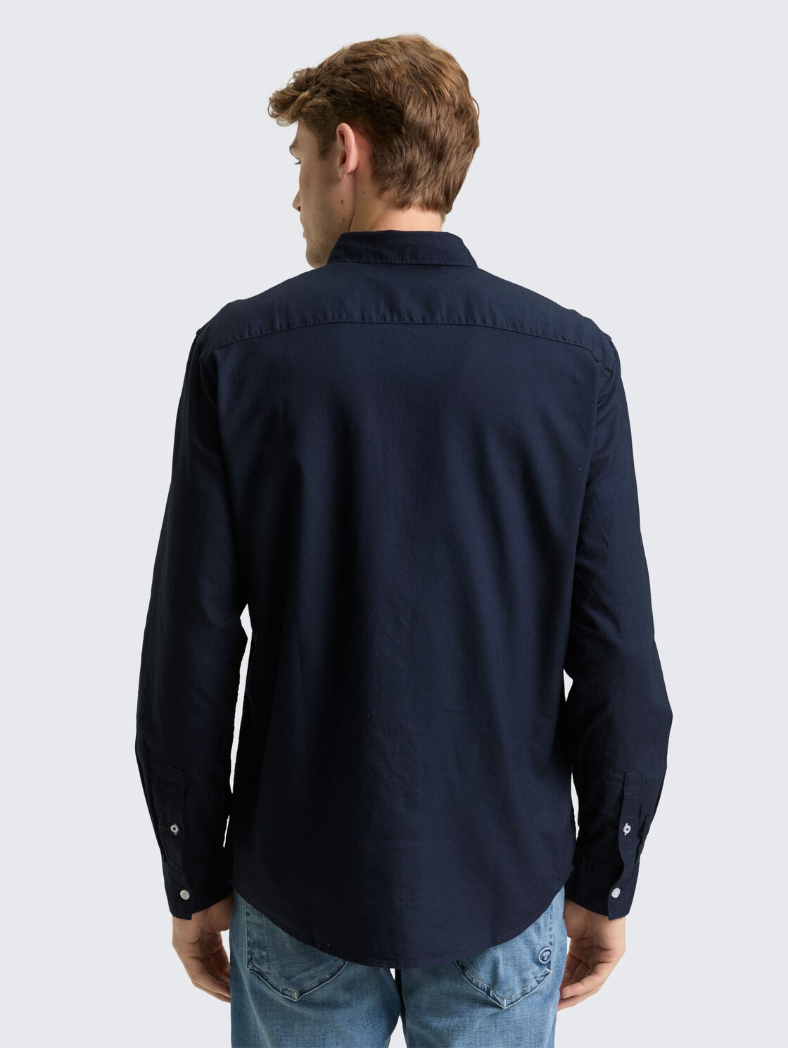 Thumbnail - TOM TAILOR Herren Regular Fit Hemd mit Brusttasche, blau, Uni, Gr. XXL
