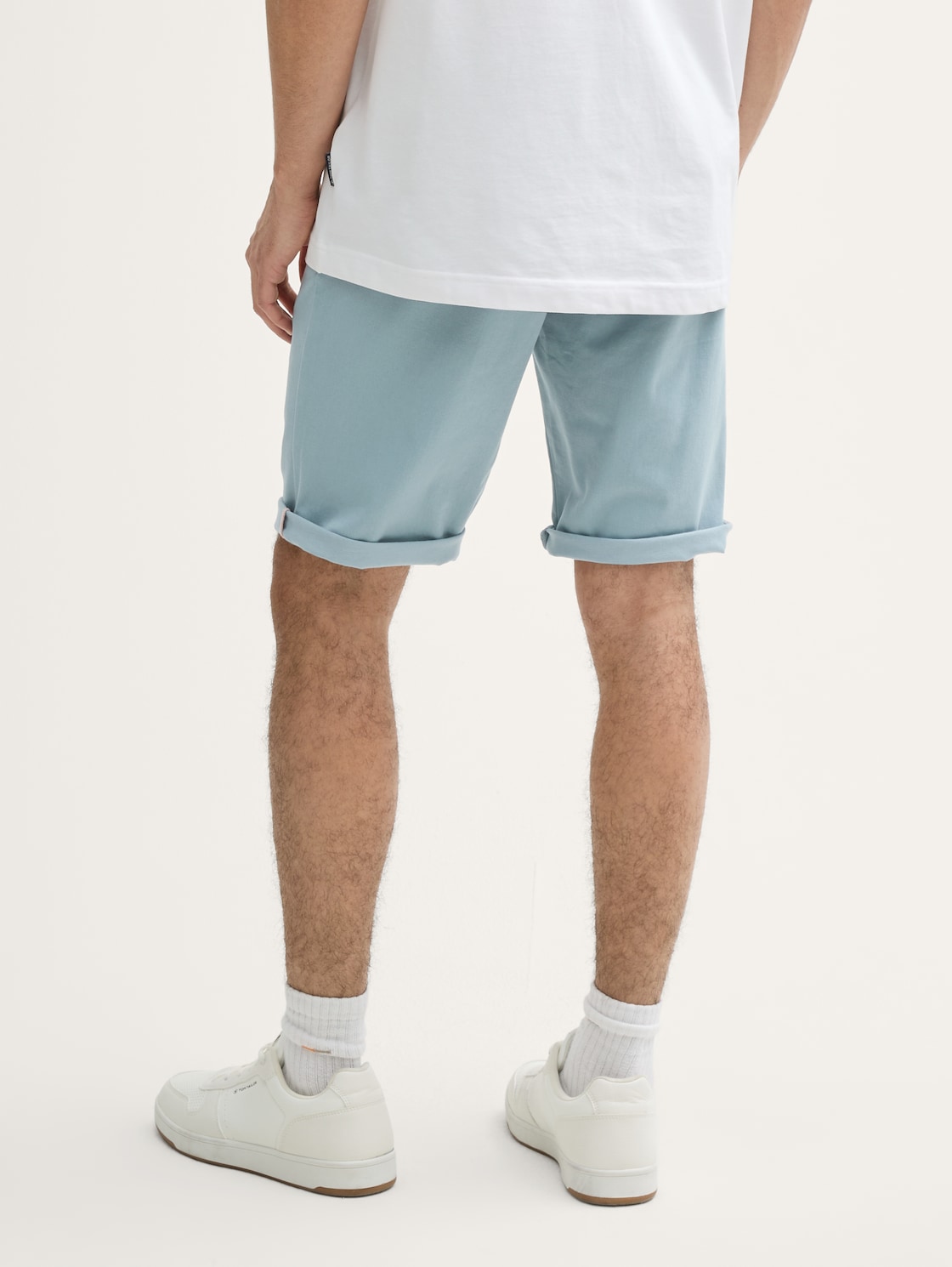 Thumbnail - TOM TAILOR Herren Slim Chino Shorts, grün, Uni, Gr. 36