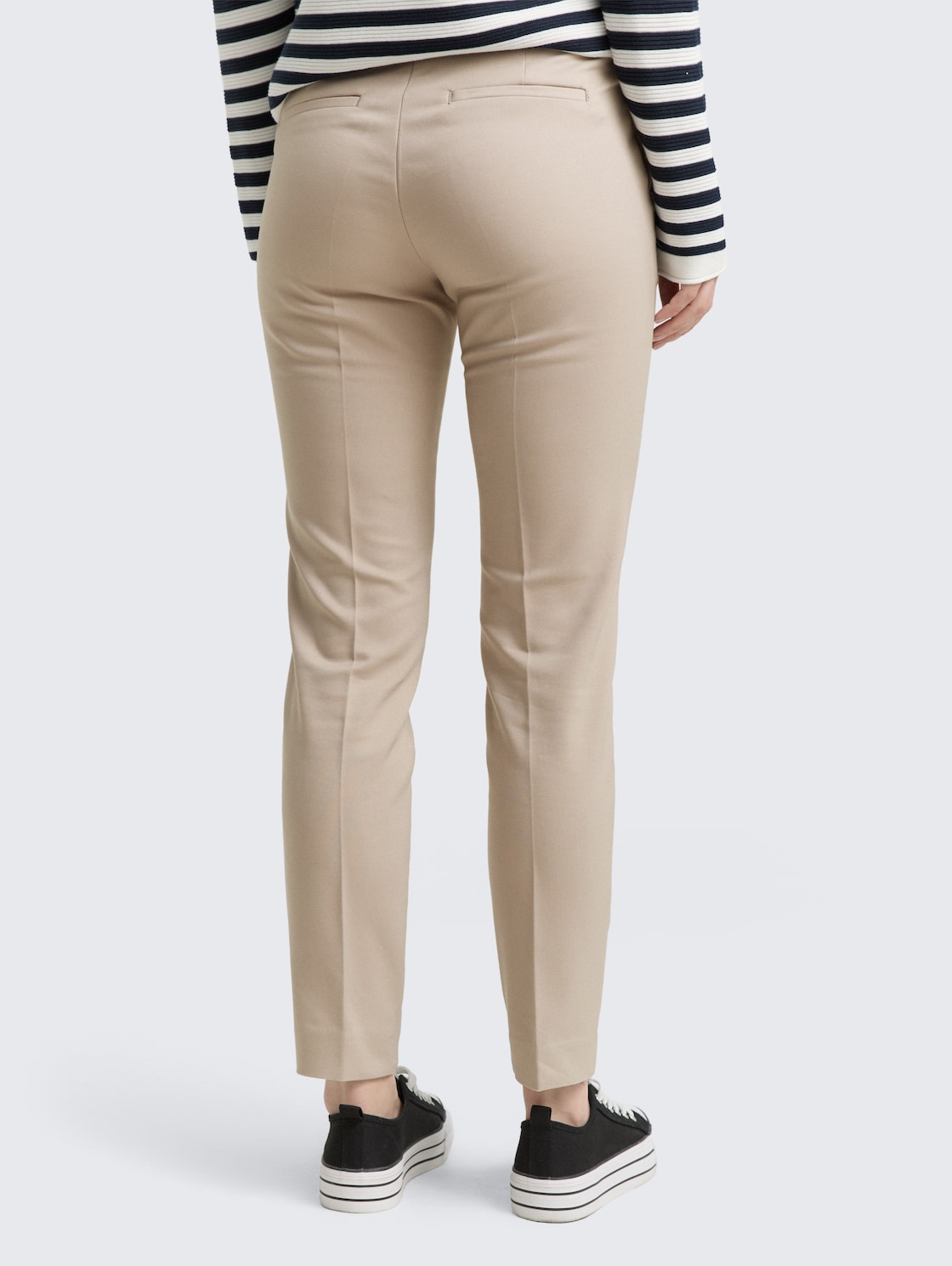 Thumbnail - TOM TAILOR Damen TTMIA Slim Hose, grau, Uni, Gr. 38/30
