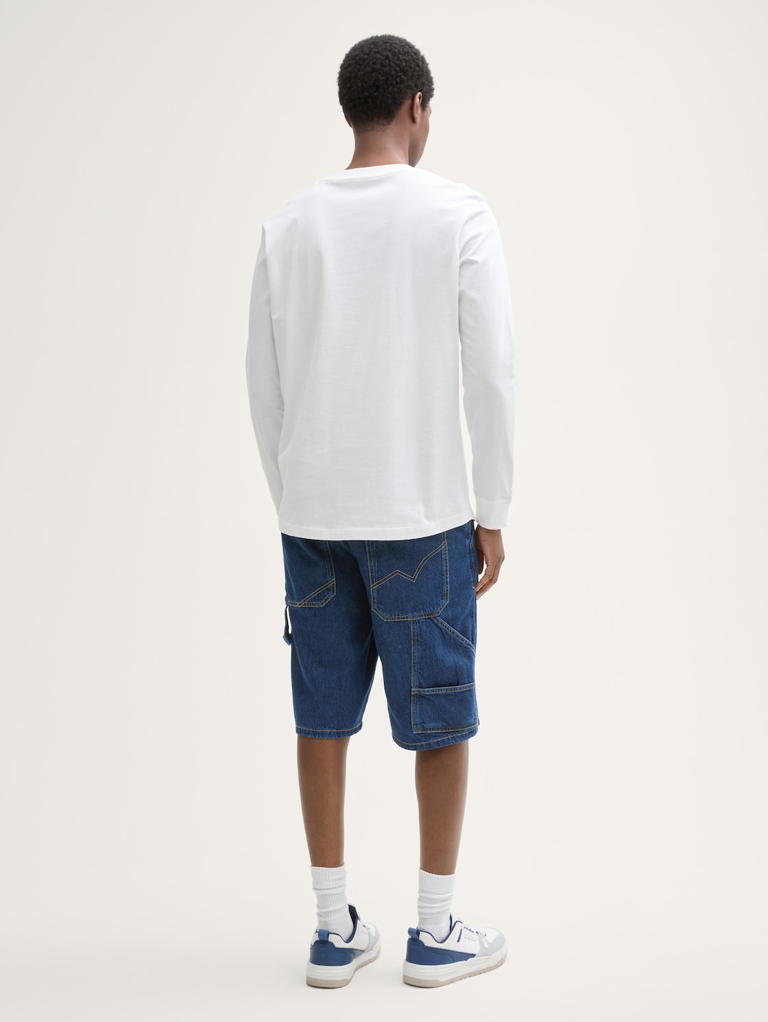 Thumbnail - TOM TAILOR DENIM Herren TTWAYLEN Relaxed Jeans Shorts, blau, Uni, Gr. L