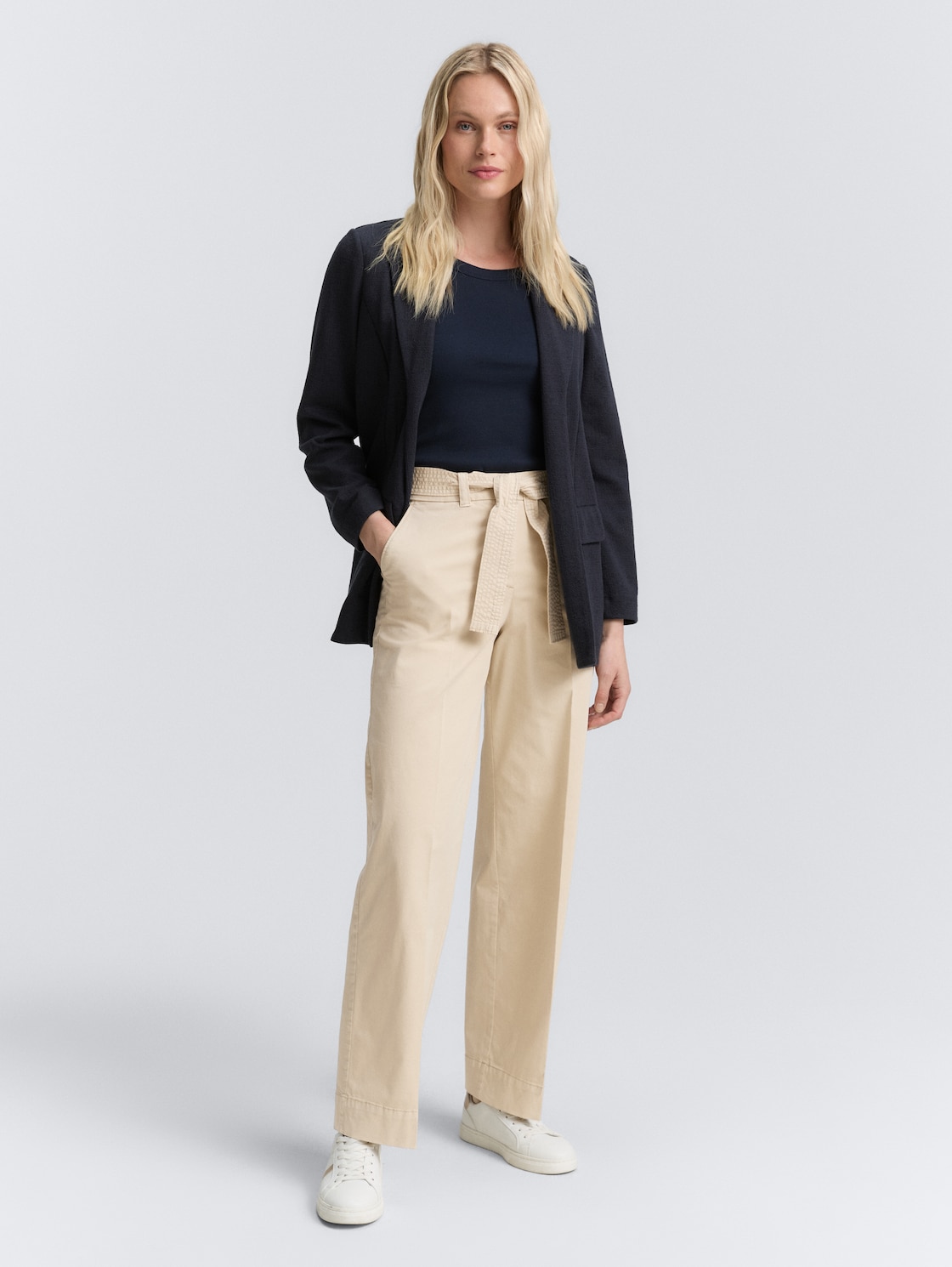 Thumbnail - TOM TAILOR Damen TTLEA Wide Leg Hose, braun, Uni, Gr. 44/32