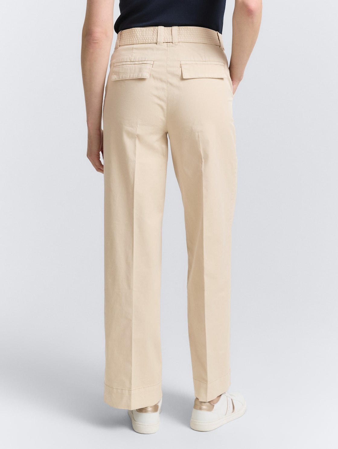 Thumbnail - TOM TAILOR Damen TTLEA Wide Leg Hose, braun, Uni, Gr. 44/32