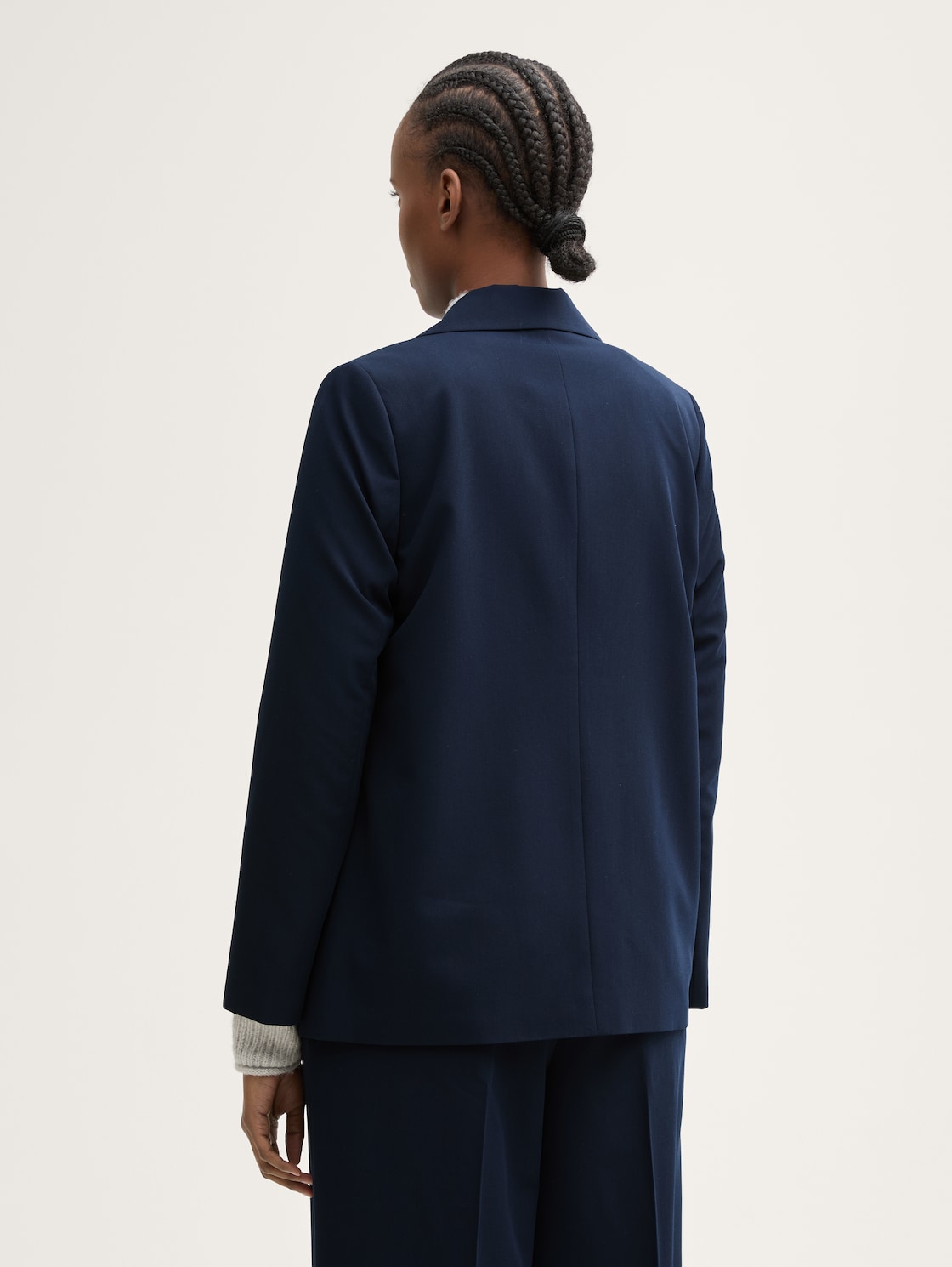 Thumbnail - TOM TAILOR DENIM Damen Regular Fit Blazer, blau, Uni, Gr. M