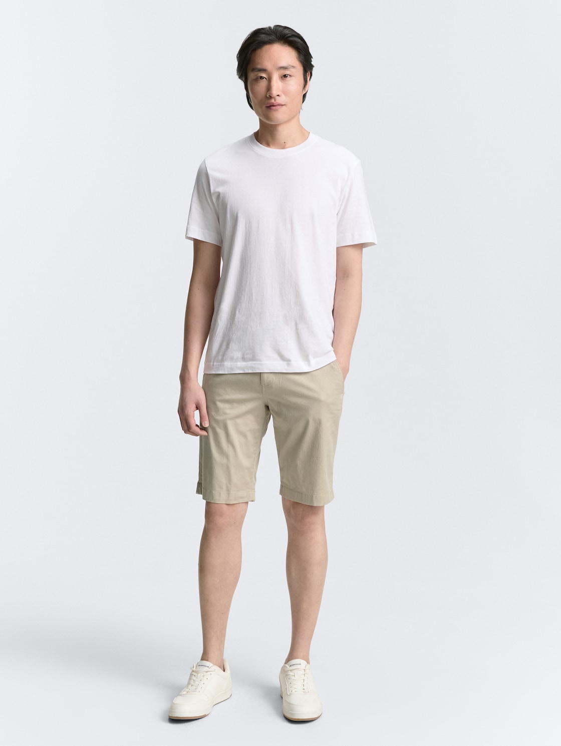 Thumbnail - TOM TAILOR Herren Lightweight Chino Shorts mit Kordelzug, braun, Uni, Gr. 32