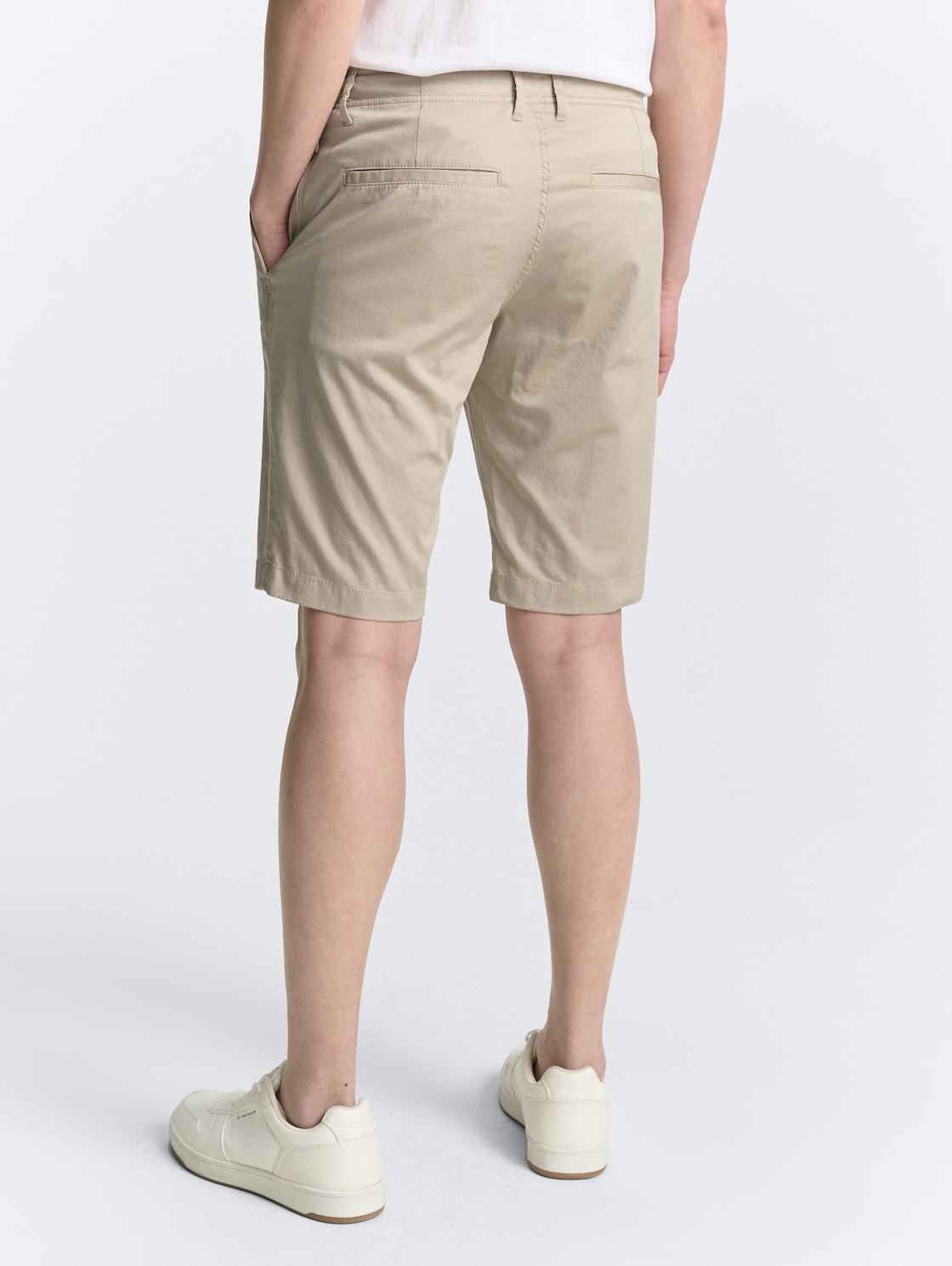 Thumbnail - TOM TAILOR Herren Lightweight Chino Shorts mit Kordelzug, braun, Uni, Gr. 32